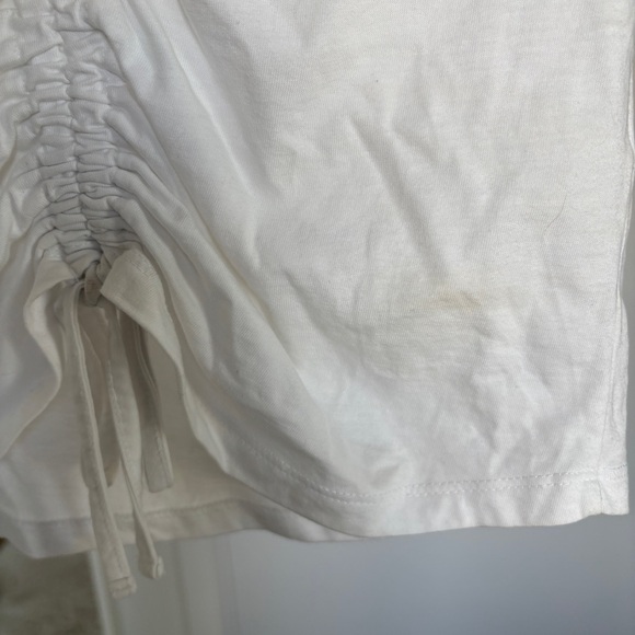 All Saints Gigi drawcord centere cropped t shirt - Picture 3 of 7